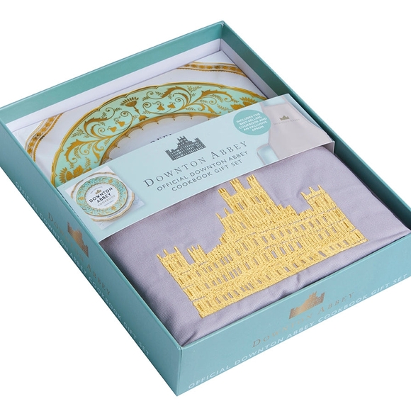 Other - Downton Abbey Cookbook Gift Set with Gold and Gray Design